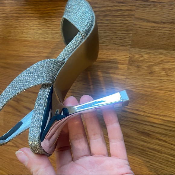 Brand new silver sling back heels - Picture 8 of 10